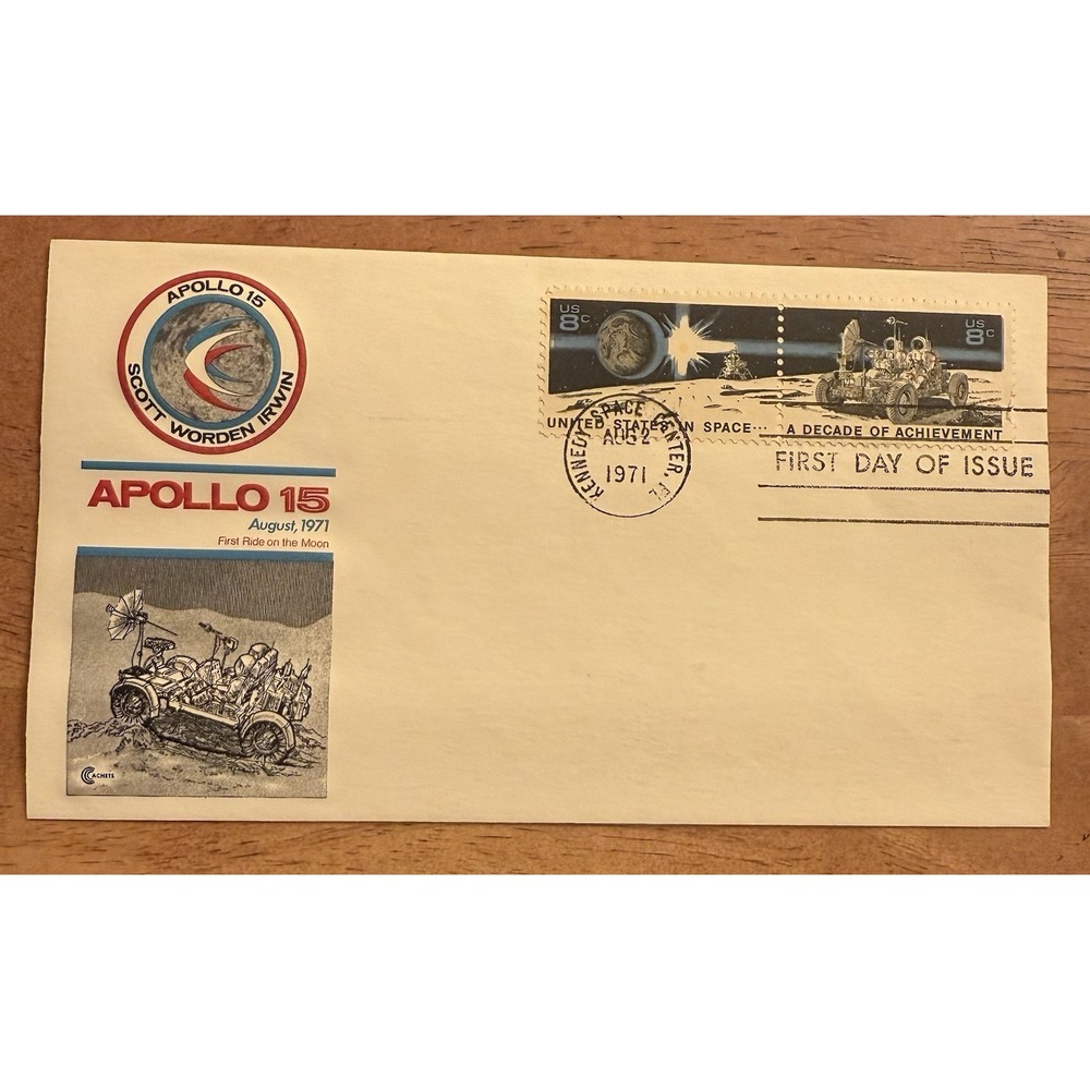 U.S. Stamp Scott #1434‎ - 1435 8c Apollo 15 Cover Craft First Day Cover Cachet